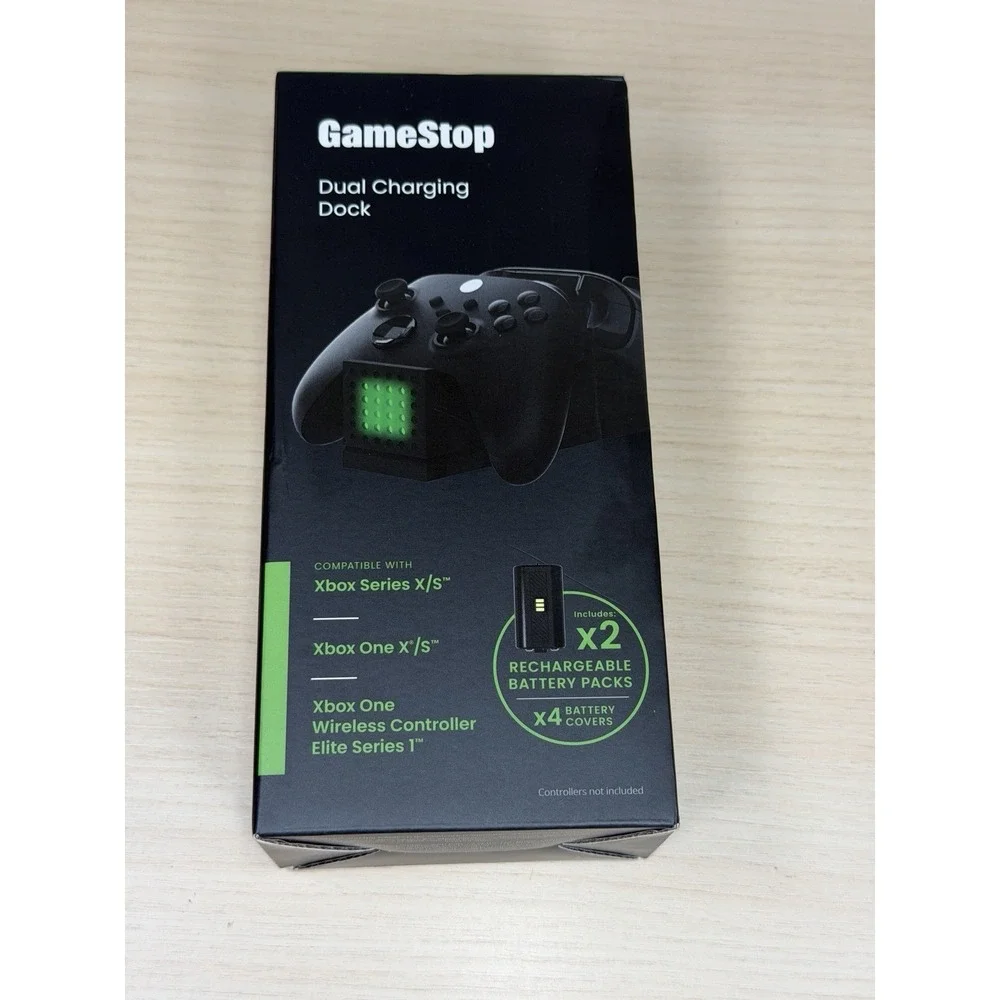 GAME STOP XBOX ONE Dual‎ Charging Dock V2 Station with 2x Batteries